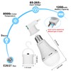 2 Pack Emergency Rechargeable Light Bulbs,Battery Operated Backup Light Bulb