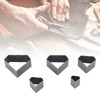 5Pcs Leather Punch Die Set Hollow Diamond Shape Cutting Mold