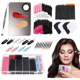 Kit de Aplicadores de Maquillaje Desechables, 275 Herramientas de Aplicación de Maquillaje Desechables, con Brochas de Maquillaje, Varitas de Rímel, Aplicador de Labios, Cepillos Sombra Ojos