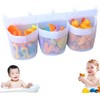 3 Compartments Large Capacity Mesh Bathtub Toy Holder,1Pc 3 Compartment