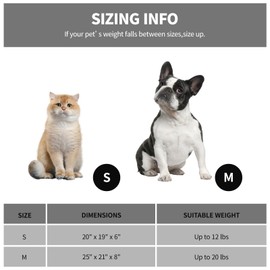 Looyn 20In Dog Bed for Small Medium Sized Dogs and Cats - Washable Rectangle Puppy Bed for Indoor Outdoor, Cozy Pet Bed with Support Pillow & Non-Slip Bottom(Pale Grey, Small)