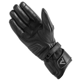 REBELHORN Patrol Long Leder Motorradhandschuhe für Männer Superfabric Panels und Fingerkappen Belüftung Flexible Elemente Touchscreen Friendly Pads