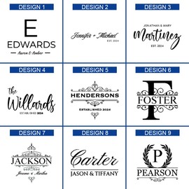 Designs ByLITA Personalized Bamboo Cutting Board, (9 Design Options), Customizable Kitchen Chopping Board - 11 1/2" x 8 3/4"