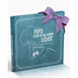 Silberknopf® Papa erzähl mir von deinem Leben | Memory Book to Fill In | Dad Gift Birthday | Family Book | Father's Day Gift for Dad | Gift for Dad | Book for Father's Day