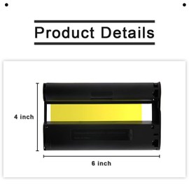 Pristar 4 Pack Compatible Canon Selphy Ink Cartridges Replacement for KP-108IN KP108 Color Ink Cassette for Canon Selphy CP1500 CP1300 CP1200 CP910 CP900 Wireless Compact Photo Printer (Without Paper)