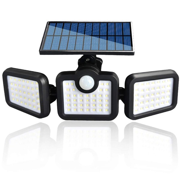 Luces Solares, EASYTAO 108 LED Lámpara 3 Cabezales Ajustables Solar