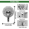 DRHYO 3Pack Water Ripple Suction Hooks, Vacuum Suction Cup Hooks,