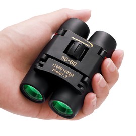 30X60 Small Binoculars for Adults Folding Bird Watching - Aurosports Mini Compact Binocular for Kids High Power Easy Focus Binoculars for Travel Hunting