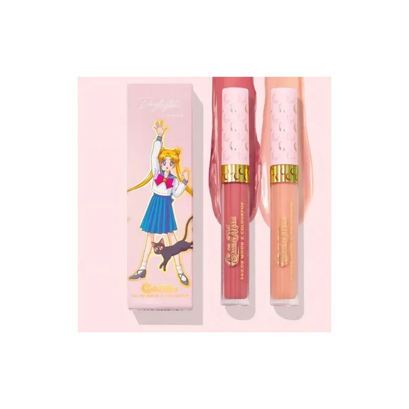 Dúo Labial ColourPop Sailor Moon Rosa Mate Larga Duración Cremoso