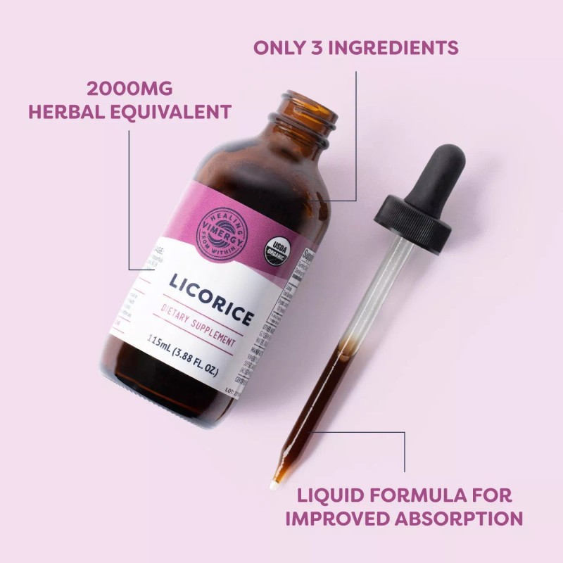 Vimergy USDA Organic Licorice Root Extract, 57 Servings