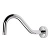 NearMoon J Shaped Shower Extension Arm, Stainless Steel Shower Head