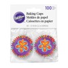 Wilton tazas de hornear, Mini, verano hibisco, 100-Pack