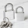 Rust-Proof Padlock with Hasp for Gates and Entrances Locker Medium