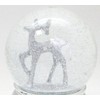 20027 Snow Globe Deer Silver with Silver Base 140mm height