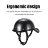 Retro Motorcycle Half Helmet with Adjustable Nylon Chin Strap Scoop