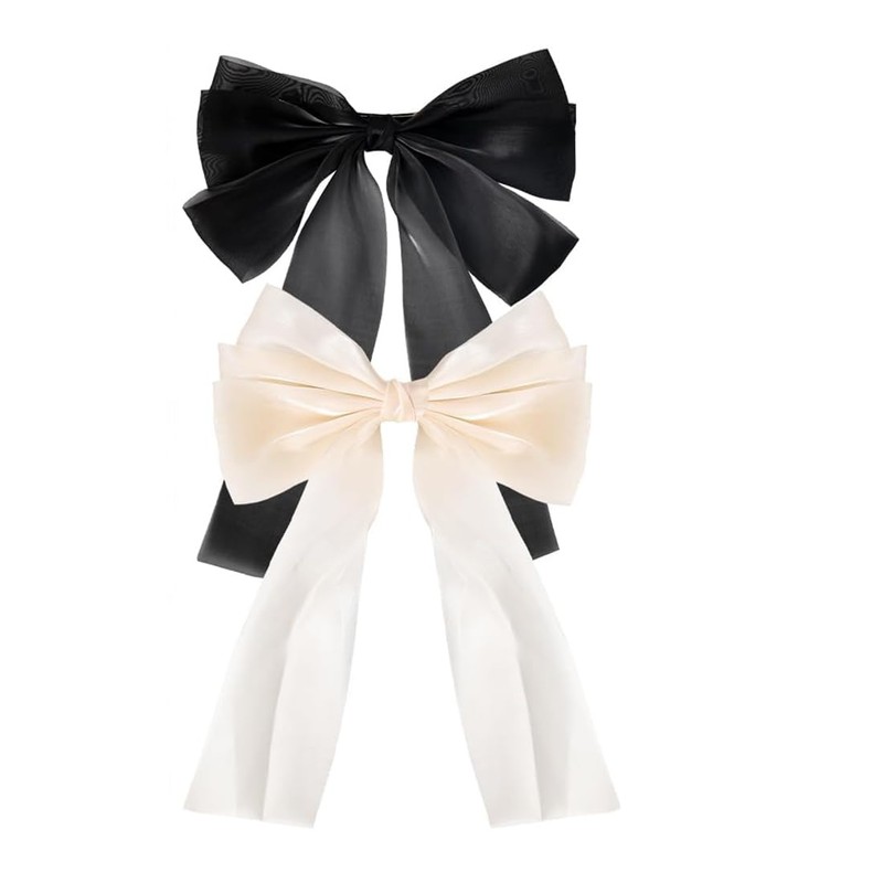 XPEX 2 Pcs Bowknot Hair Clips Big Bow Hair Clips