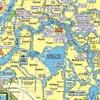Franko Maps California Delta Waterway Map - Full Color, Watercolor