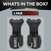 Weight Lifting Grip Straps with D Ring and Wrist Wrap