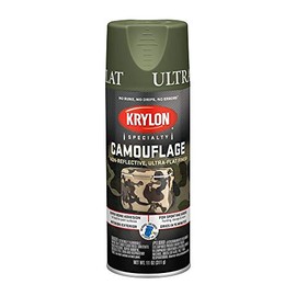 Krylon Camouflage Paint, Ultra Flat, Woodland Light Green, 11 oz. - K04296000