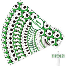 DUXUANT Pack of 24 Water Bottle Labels Football Happy Birthday Water Bottle Labels Water Bottle Stickers Labels for Baby Shower Decor Dessert Table Wraps Birthday Party Decorations