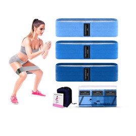 Zoeson Resistance Loop Bands, Resistance Exercise Bands for Home Fitness, Stretching, Strength Training, Physical Therapy, Workout Bands, Pilates Flexbands, 30" x 3.15"