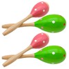 4 pcs Maracas, DaKuan 2 Styles Maracas Hand Percussion Instruments,