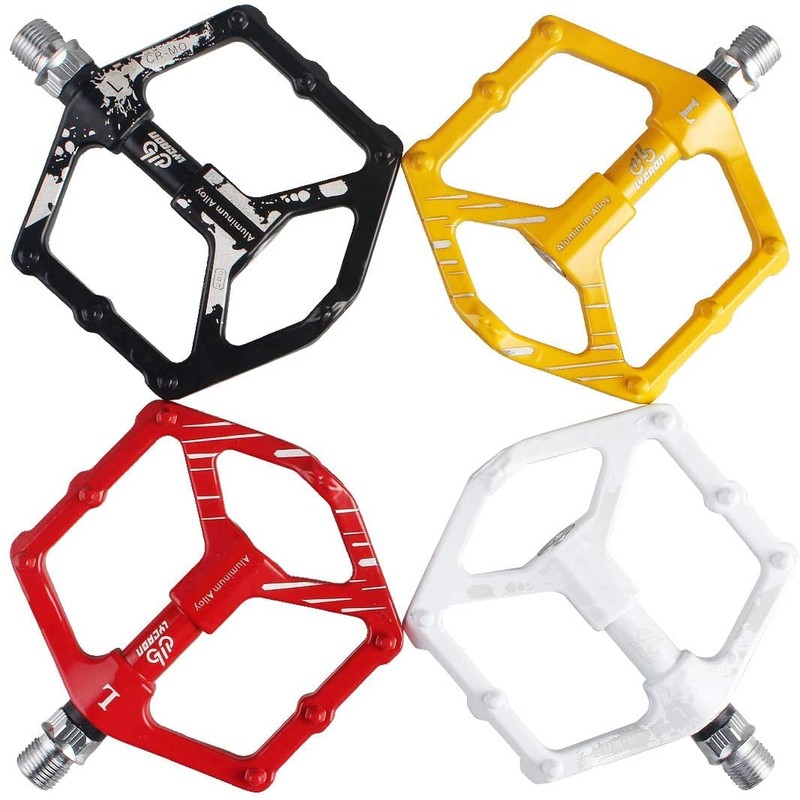 LYCAON Bike Bicycle Pedals, Light Aluminum Alloy Casting Body, 2DU