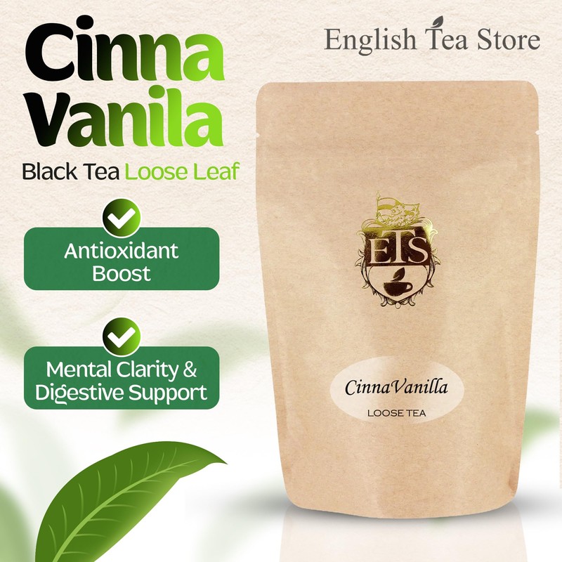 English Tea Store Cinna-Vanilla Flavored Black Tea | Loose Leaf