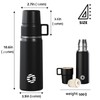 Healter 600ml Insulated Flask for Hot Drinks, Coffee Flask with