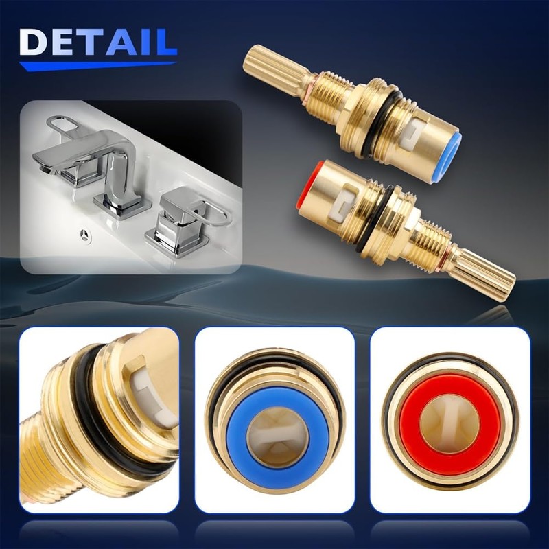 Snblzhef Brass 1-001 & Brass 1-002 Ceramic Valve Cartridges Set