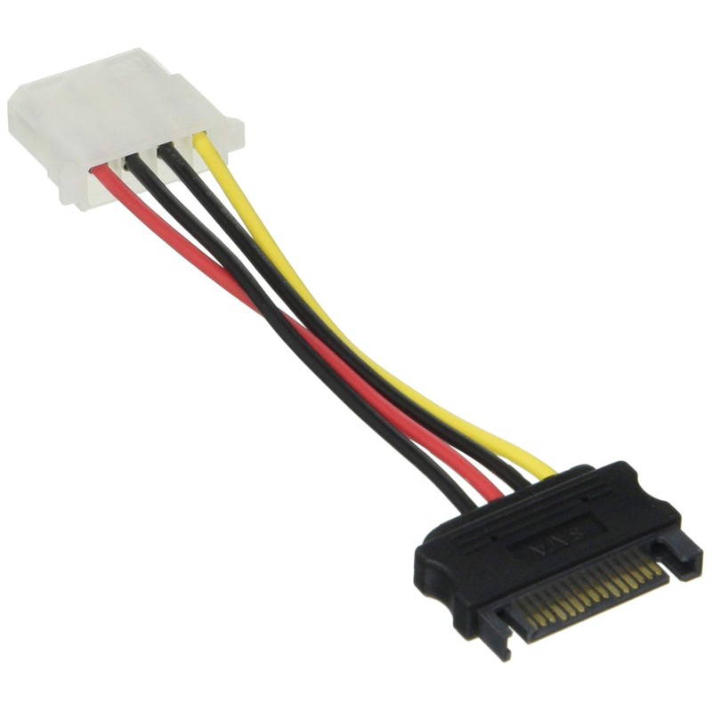 DeLOCK 60115 - Powercable SATA 15pin -> - Molex 4pin