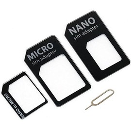 Sim Adapter -3 in 1 solution Nano to Micro / Nano to Standard / Micro to Standard