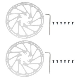 Create idea 2 Pezzi 180 Mm MTB Mountain Bike Rotori Freno A Disco Compatibile Con SRAM Centerline 44x1,8 Mm