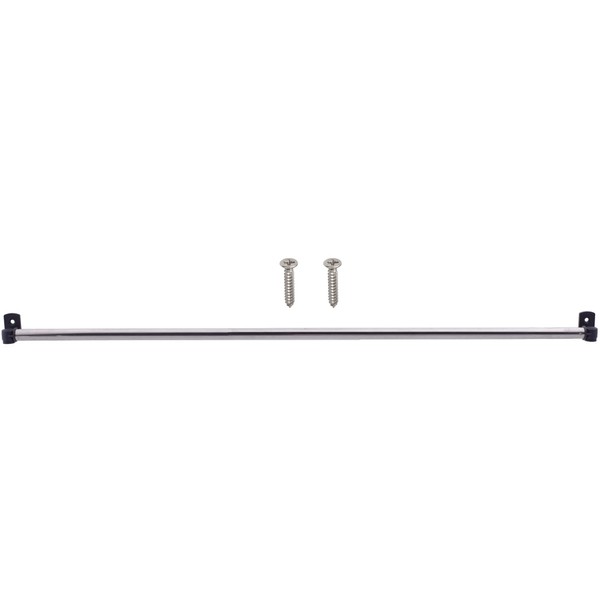 YYST Type A 16" to 39.5" Swivel End Sash Rod for Top & Bottom Doors & Sidelights Window Curtain Rod Sash Curtain Rod Petite Café Sidelight Rods W Screws (Black -1)