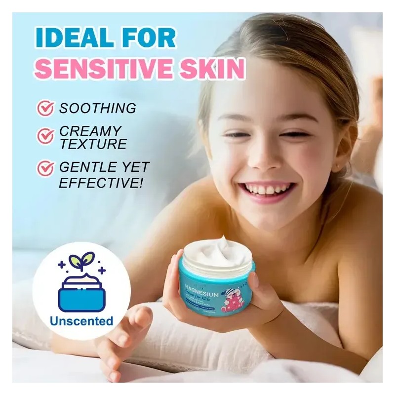 Crema Magnesio Natural Niños Relajación Promueve El Sueño
