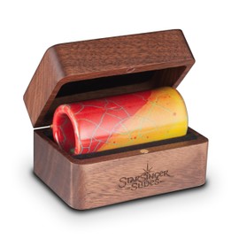 WildFire Ceramic Guitar Slide – Fiery Red & Orange, Exciting Handcrafted Design (Medium)