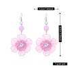 Leeniuniu Large Double Flower Earrings for Women Boho Statement Flower