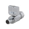 1/4 Turn Straight Stop Valve ,3/8-in Compression x 1/2-in PEX