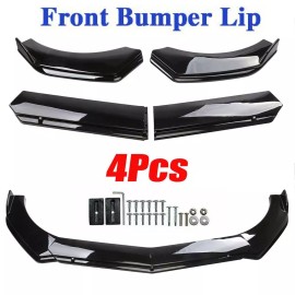 Unbranded Front Bumper Lip Splitter 86.6" Side Skirts Rear Lip For Ford-150 SVT -