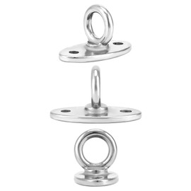 QWORK® Ceiling hook, heavy duty, punch bag bracket, hook hammock, SUS304 stainless steel, including concrete anchor and screws