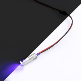 AZDelivery LED Interior Lighting Ambient Decorative 1.8W DC 12V Interior Light with Optical Fiber for DIY Room Lighting and DIY Projects Blue