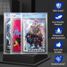 Graded Comic Book Bags - Comic Book Sleeves for CGC and CBCS Slabs, Acid-Free Archival Quality Resealable Comic Book Protector Pack of 50