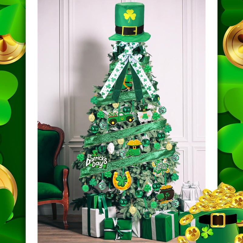 Halfchet St. Patricks Day Tree Ornaments Decorations St Patrick's Day