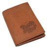 MARSHAL Puerto Rico Genuine Leather RFID Blocking Bifold Trifold Boricua
