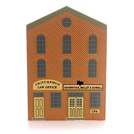 The Cat's Meow Village CPA/Law Office Wood Series Ix 9 Retired, Pc, 5.50In H, 909
