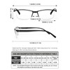 LUFF 6Pcs Anti-Blue-ray Reading Glasses Portable Ultra-Light Readers(4.00X)