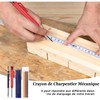 Scettar Mechanical Carpenter's Pencil, Solid Carpenter's Pencils, with 18 Refills,