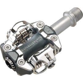 EXUSTAR Sealed Bearing Adjustable Tension MTB Bike Aluminum Pedals Compatible with Shimano SPD System