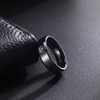 Black Tungsten Ring Her King His Queen Crown Wedding Bands