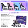 Nattork Adjustable Inline Skates for Kids,Boys Girls Roller Skates with